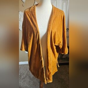 TopShop Golden HONEY PUNCH Cardigan Jacket Cover UP Size MEDIUM